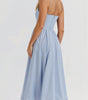 Robe Midi à Encolure Ascot et Coupe Évasée pour Femme | Idéale pour l'Été - Emilia Lane