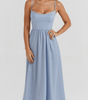 Robe Midi à Encolure Ascot et Coupe Évasée pour Femme | Idéale pour l'Été - Emilia Lane