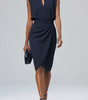 Robe Midi à Encolure Ronde et Détail Noué pour Femme | Idéale pour l'Été - Emilia Lane