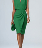 Robe Midi à Encolure Ronde et Détail Noué pour Femme | Idéale pour l'Été - Emilia Lane