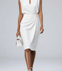 Robe Midi à Encolure Ronde et Détail Noué pour Femme | Idéale pour l'Été - Emilia Lane