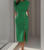 Robe Midi à Encolure Ronde pour Femmes - Emilia Lane