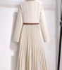 Robe Midi A - Line Plissée pour Femmes - Emilia Lane