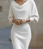 Robe midi à manches chauve - souris pour femmes - Emilia Lane
