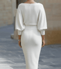 Robe midi à manches chauve - souris pour femmes - Emilia Lane
