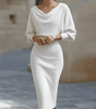 Robe midi à manches chauve - souris pour femmes - Emilia Lane