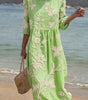 Robe Midi Brodée pour Femme | Idéale pour le Quotidien - Emilia Lane