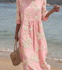 Robe Midi Brodée pour Femme | Idéale pour le Quotidien - Emilia Lane