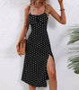Robe Midi Camisole à Pois pour Femme | Idéale pour les Sorties - Emilia Lane