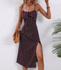 Robe Midi Camisole à Pois pour Femme | Idéale pour les Sorties - Emilia Lane