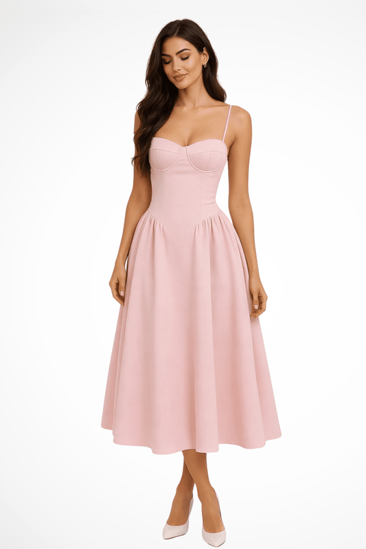 Robe Midi Corset pour Femmes - Emilia Lane