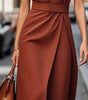 Robe Midi Élégante Sans Manches pour Femmes - Emilia Lane