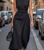 Robe Midi Élégante Sans Manches pour Femmes - Emilia Lane