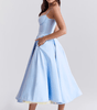 Robe Midi en Satin pour Femmes - Emilia Lane