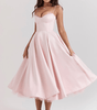 Robe Midi en Satin pour Femmes - Emilia Lane