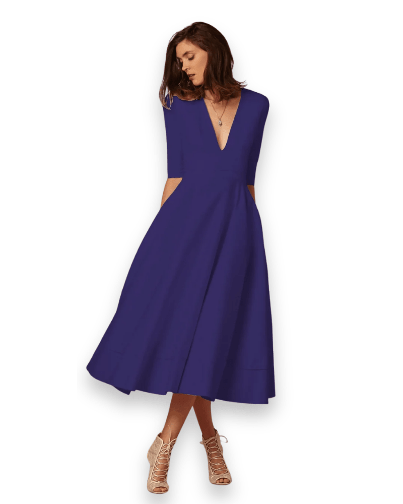 Robe Midi en Tissu Confortable pour Femmes - Emilia Lane