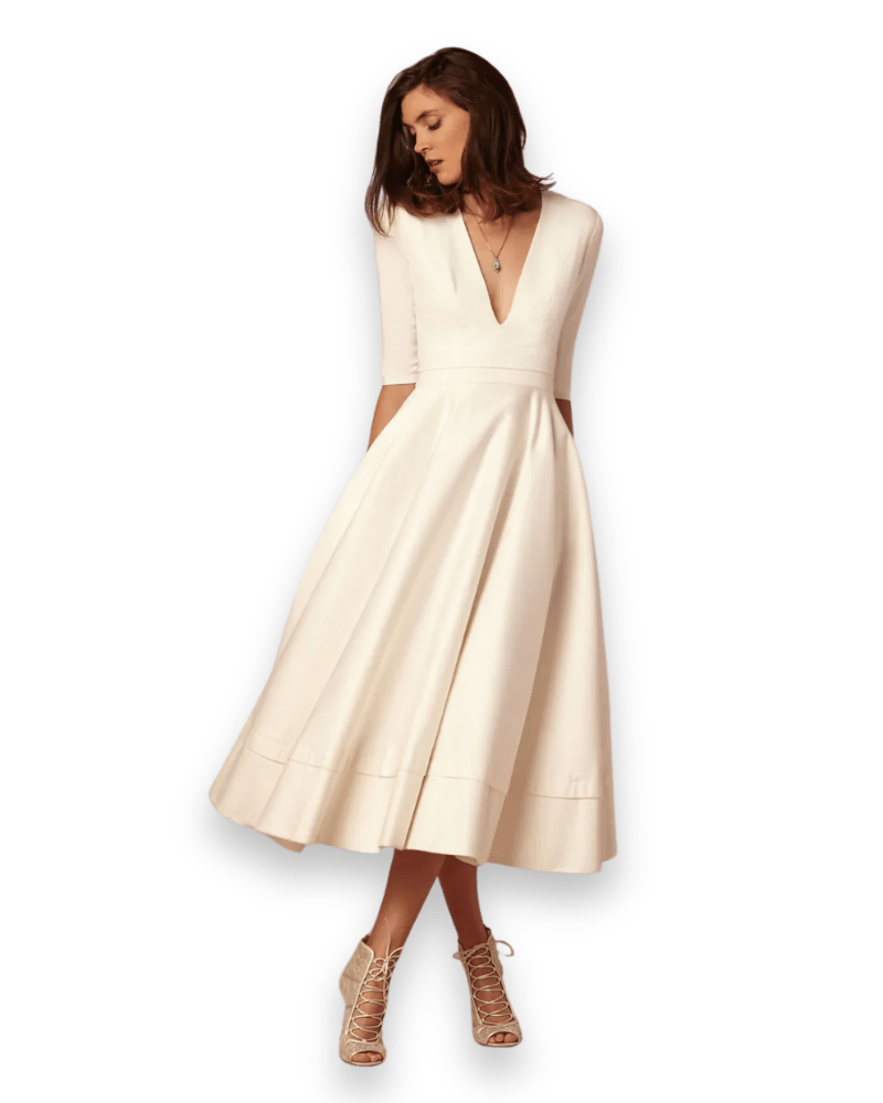 Robe Midi en Tissu Confortable pour Femmes - Emilia Lane