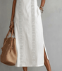 Robe Midi Femme Col Mandarin en Lin et Coton - Emilia Lane