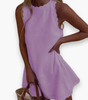 Robe Mini en Coton et Lin pour Femmes - Emilia Lane