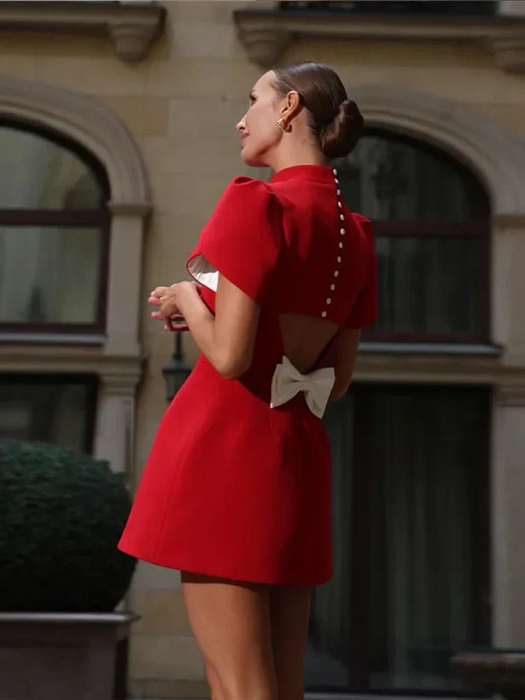Robe Mini Rouge pour Femme - Emilia Lane