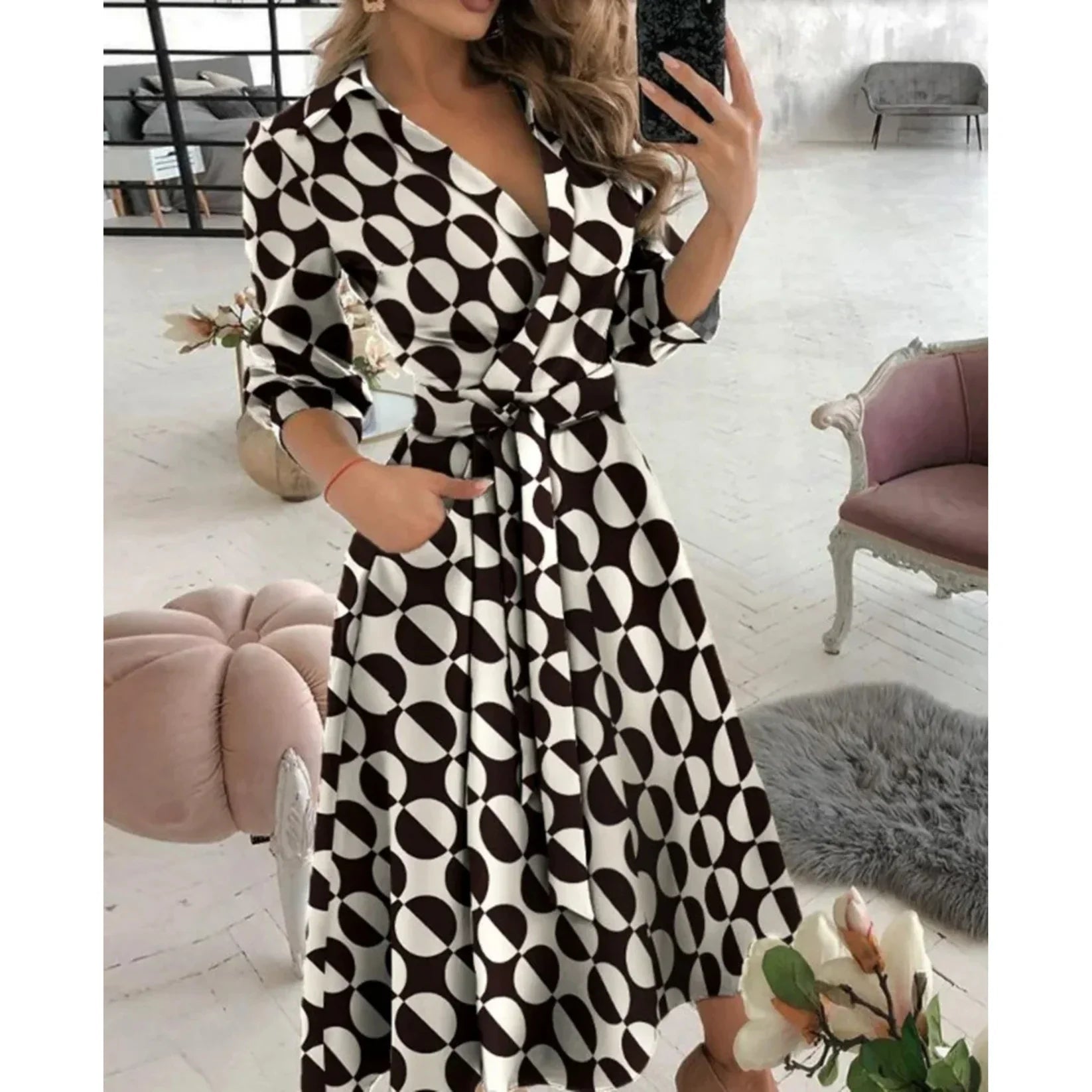 Robe Portefeuille Élégante pour Femmes - Emilia Lane