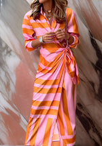 Robe Portefeuille Imprimée à Encolure en V pour Femme | Idéale pour les Sorties - Emilia Lane