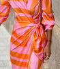 Robe Portefeuille Imprimée à Encolure en V pour Femme | Idéale pour les Sorties - Emilia Lane