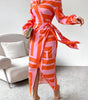 Robe Portefeuille Imprimée à Encolure en V pour Femme | Idéale pour les Sorties - Emilia Lane