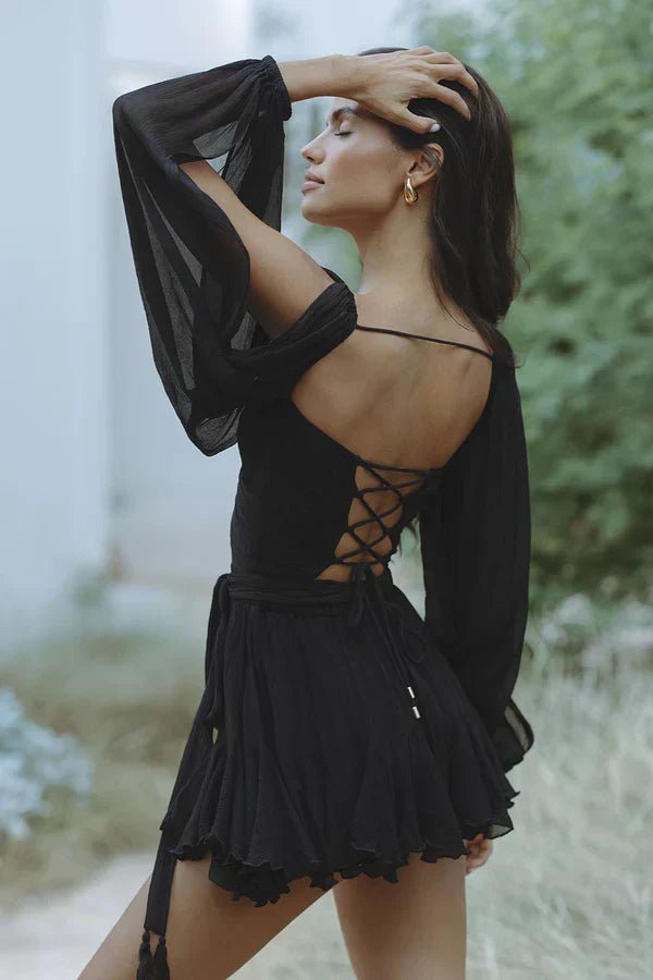 Robe Portefeuille Plissée Élégante pour Femmes - Emilia Lane