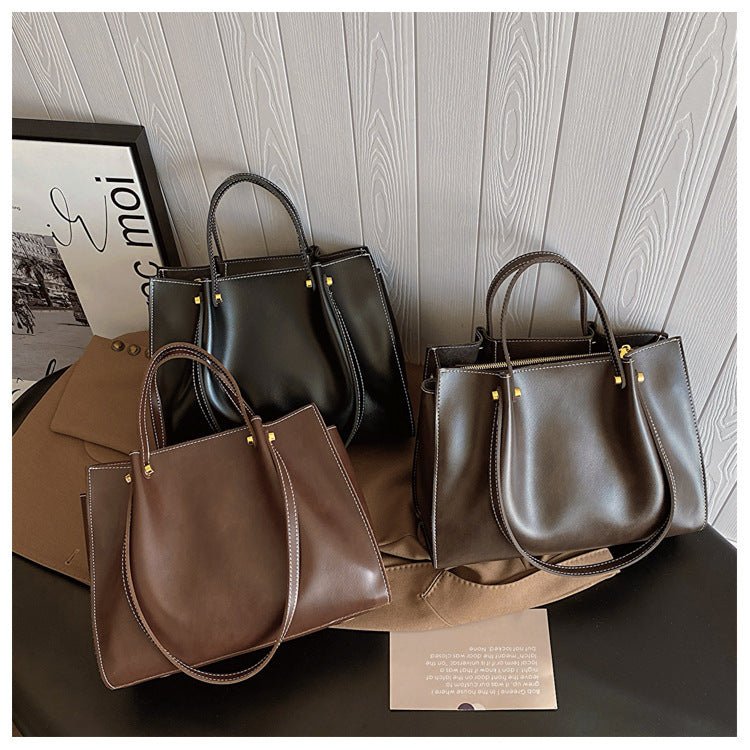 Sac Porté Épaule en Cuir Végétalien pour Femme - Emilia Lane