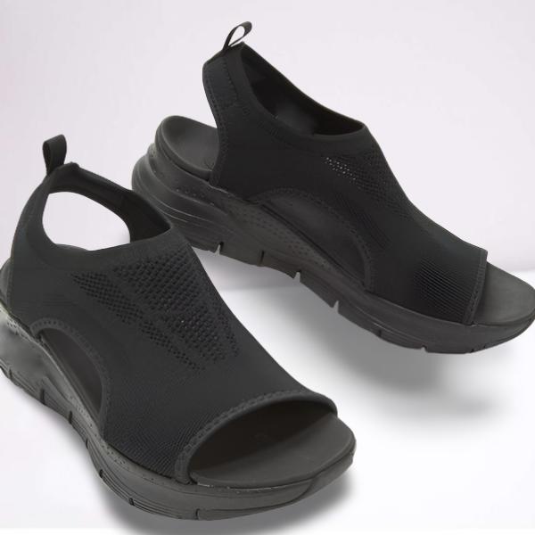 Wedge Sandals in Mesh with Orthopedic Sole for Women | Ideal for Summer