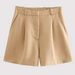 Shorts Plissés à Taille Haute pour Femmes - Emilia Lane