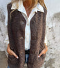 Sherpa Fleece Sleeveless Vest for Women