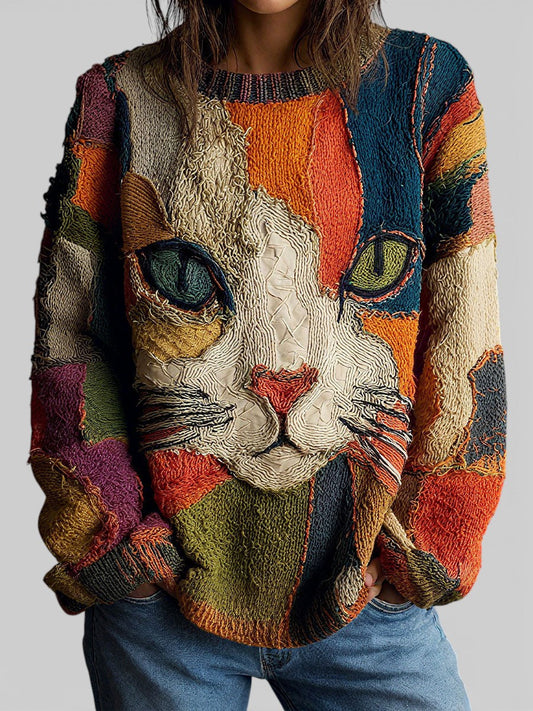 Multicolor artistic top for women