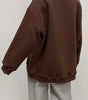 Sweatshirt Col Rond Oversize en Fleece pour Femme - Emilia Lane