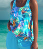Tankini Effet Ventre Plat et Short pour Femme - Emilia Lane