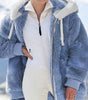 Oversized Fleece Hoodie Jacket for Women