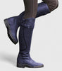 High Knee Faux Leather Riding Boots for Women