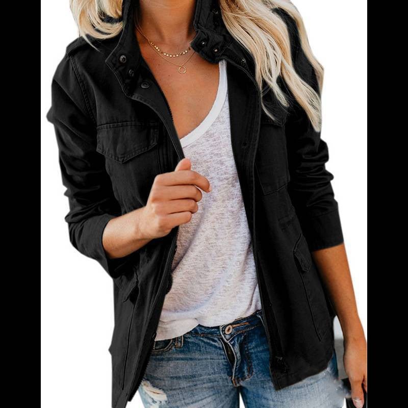 Veste à Col Revers en Coton pour Femme - Emilia Lane