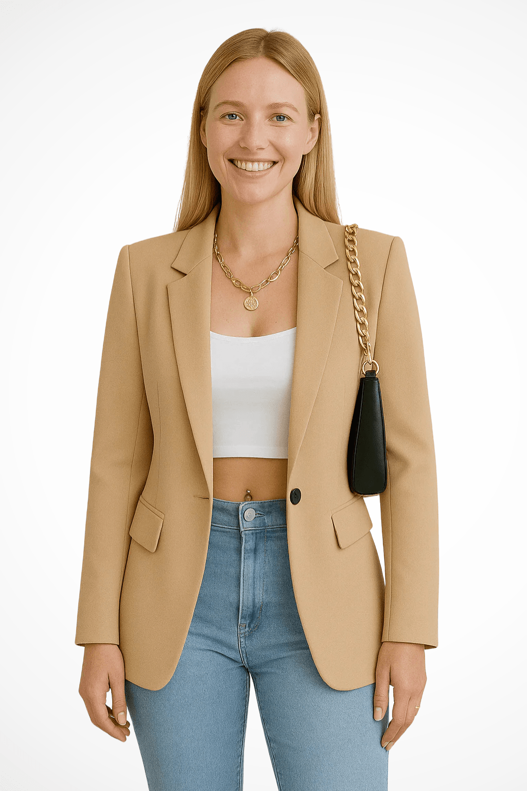 Veste Blazer Cardigan à Manches Longues pour Femmes - Emilia Lane