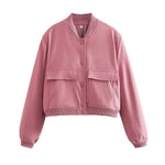 Veste Bomber à Col Montant pour Femme - Emilia Lane