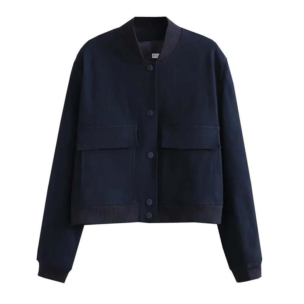 Veste Bomber à Col Montant pour Femme - Emilia Lane