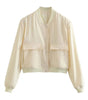 Veste Bomber à Col Montant pour Femme - Emilia Lane