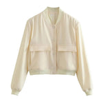 Veste Bomber à Col Montant pour Femme - Emilia Lane