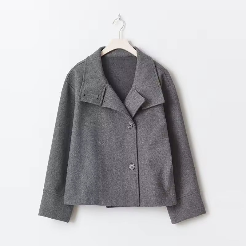 Veste Chic Court à Double Boutonnage pour Femmes - Emilia Lane