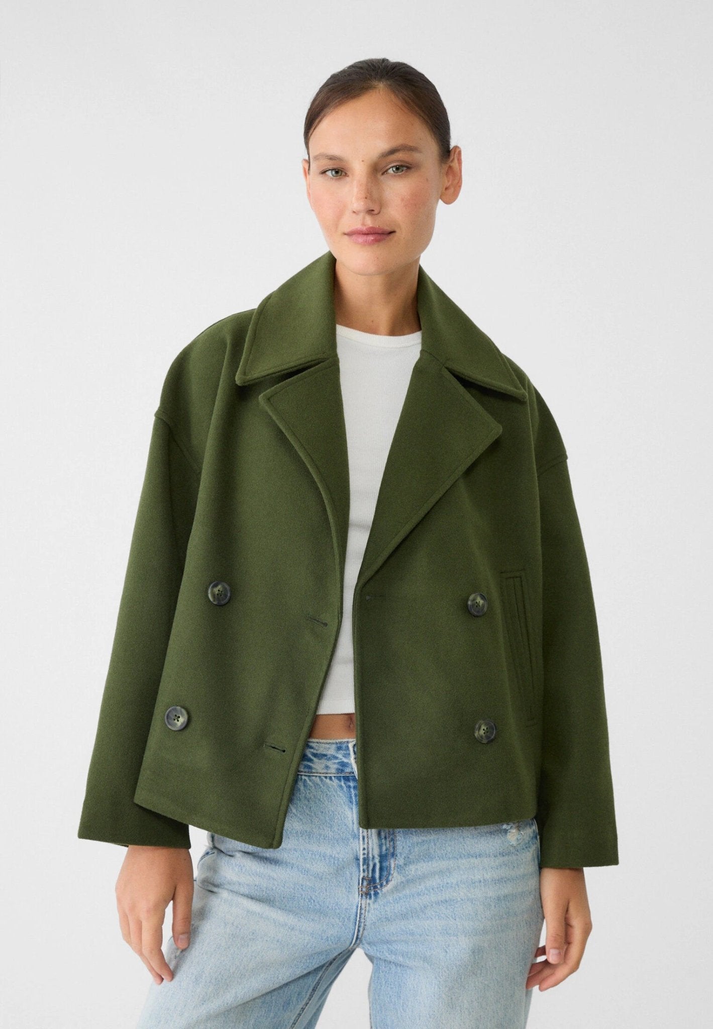 Veste Courte Double Boutonnage pour Femmes - Emilia Lane