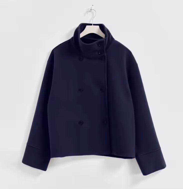 Veste Courte Élégante à Double Boutonnage pour Femmes - Emilia Lane