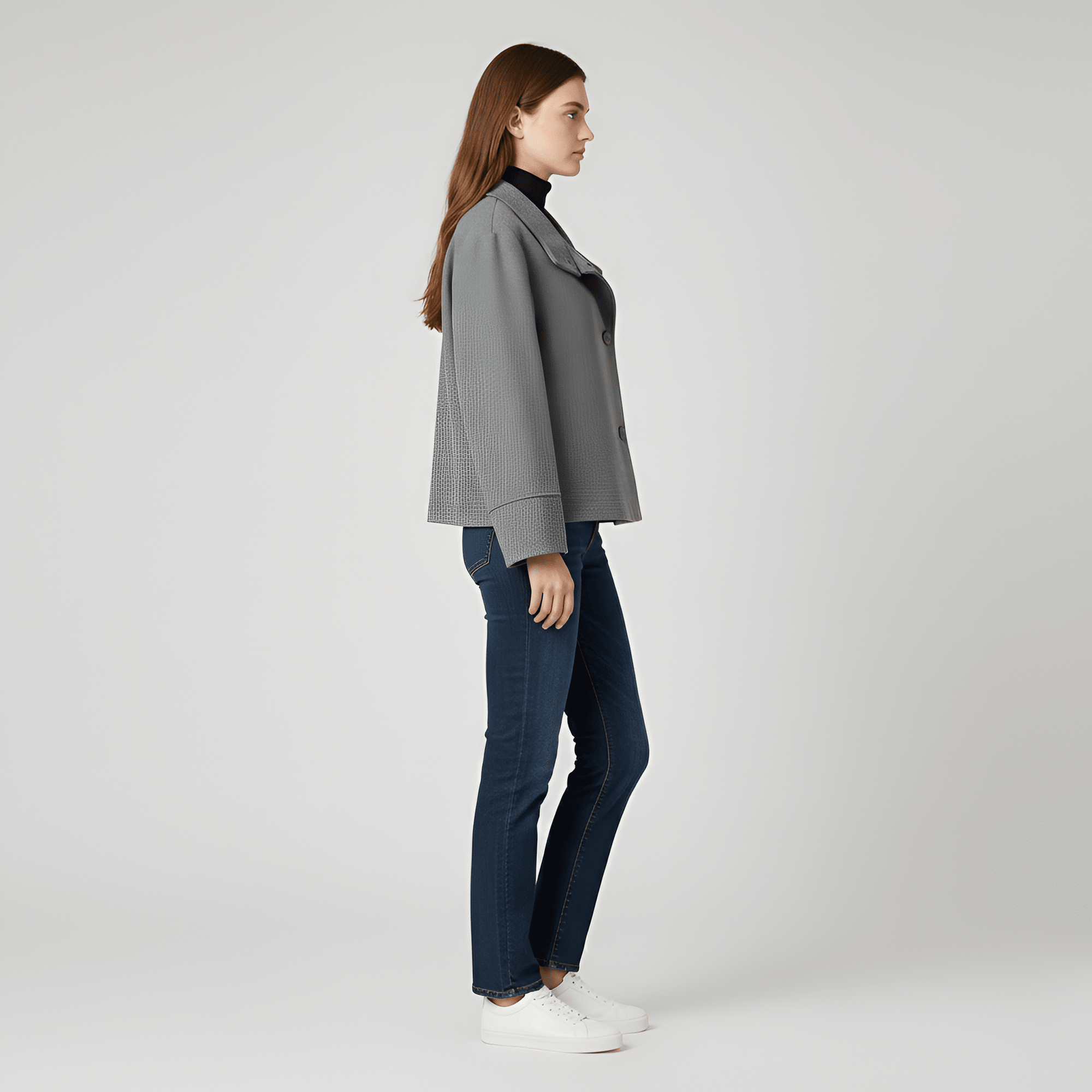 Veste courte en laine mélangée pour Femme - Emilia Lane