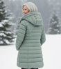 Veste d'hiver matelassée avec capuche pour femmes - Emilia Lane