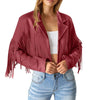 Veste en Suède avec Franges pour Femmes - Emilia Lane